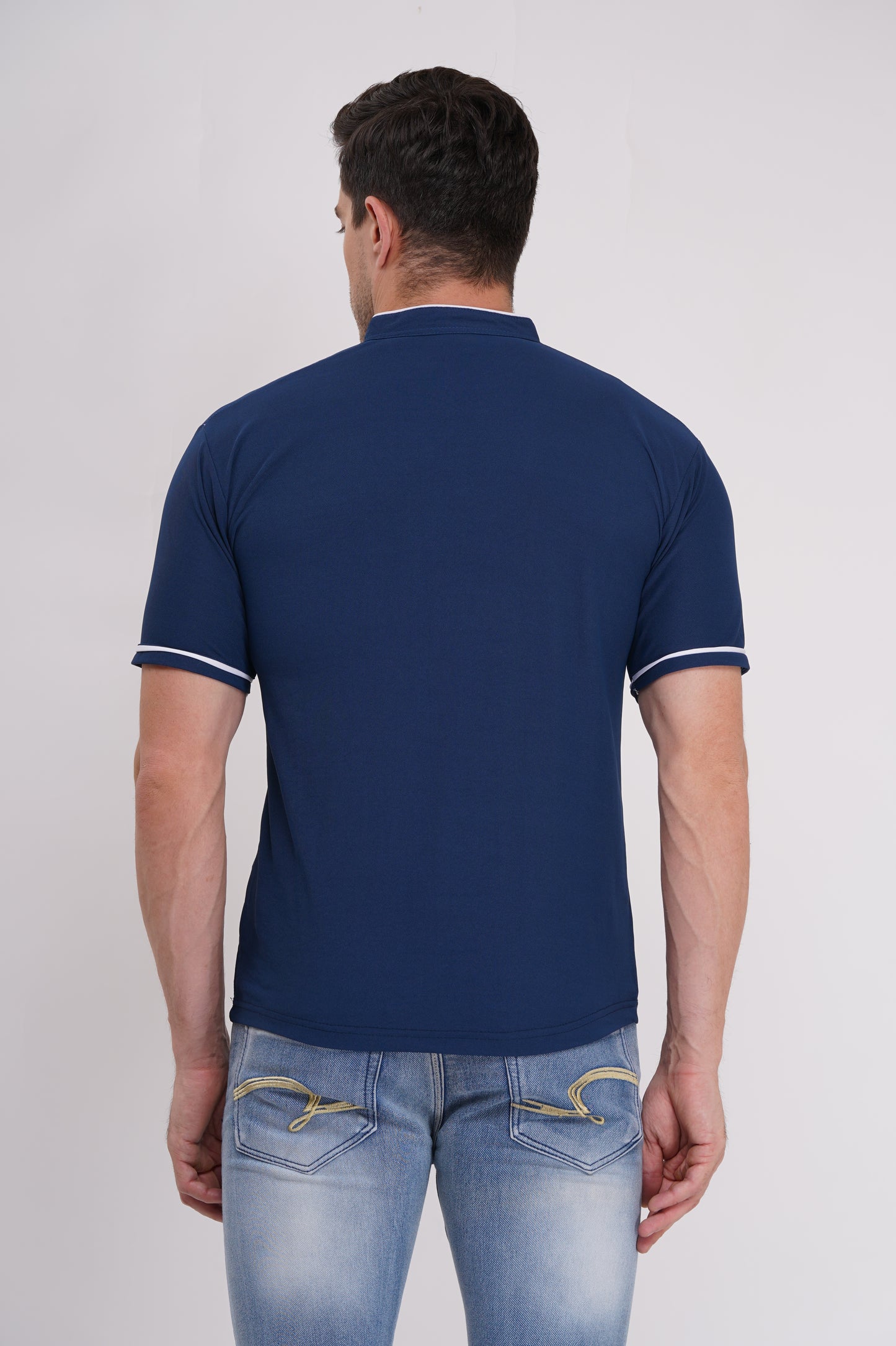 Mandarian Collar Men's t-shirt 200gsm