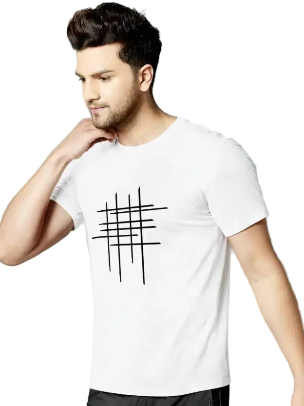 High-quality zig-zag men's t-shirt