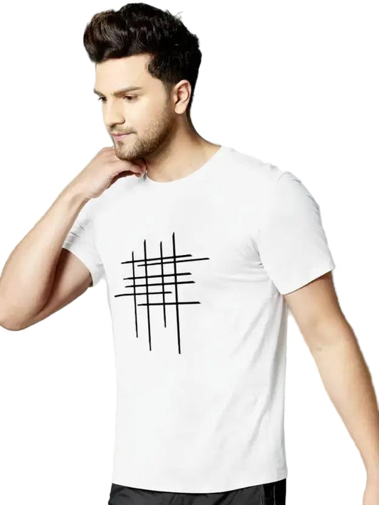 High-quality zig-zag men's t-shirt