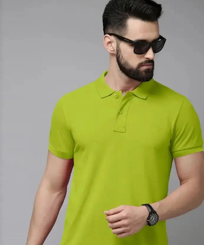 High-quality Mattty Collar Men's t-shirt 200 GSM