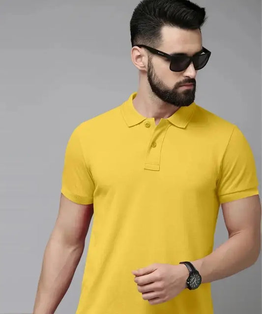 High-quality Mattty Collar Men's t-shirt 200 GSM