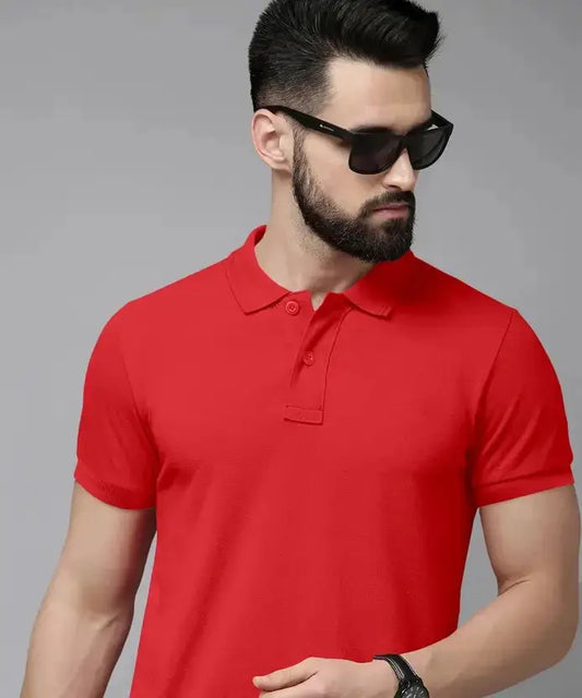 High-quality Mattty Collar Men's t-shirt 200 GSM